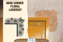 Door Corner Floral Lasercut Product Image 1