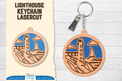 Lighthouse Keychain Lasercut | Ornament Lasercut Product Image 1