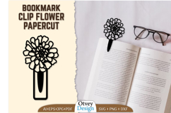 Clip Bookmark Flower Papercut BUNDLES Product Image 10