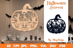 Halloween Pumpkins Lasercut File BUNDLES Product Image 4