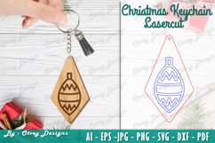 Christmas Keychain Lasercut Product Image 1