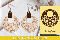 Mandala Earring Lasercut Product Image 10