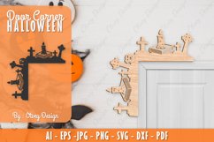 Halloween Door Corner Decoration Lasercut File Product Image 1