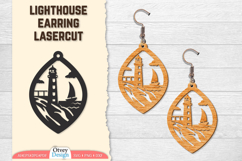 Lighthouse Earring Lasercut Product Image 1