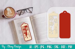 Snowman Bookmark SVG Product Image 1