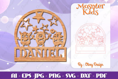 Monsters Kids Name Sign Lasercut BUNDLES Product Image 2