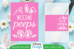 Happy Easter Greeting Card SVG, Easter SVG Papercut Template Product Image 10