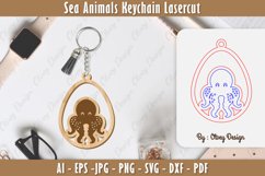 Keychain Sea Animals Lasercut SVG Product Image 1