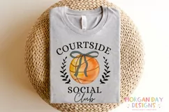 Courtside Social Club Basketball PNG Sublimation Design Product Image 2