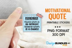 Falling Down Is An Accident, Printable Stickers, Positivity Product Image 1