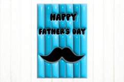 Air freshener Sublimation. 3D Puff Father's Day Sublimation Product Image 2