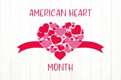 American Heart Month SVG,PNG, DXF, EPS. Heart Warrior. Product Image 2