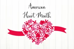American Heart Month SVG,PNG, DXF, EPS. Awareness Heart . Product Image 2
