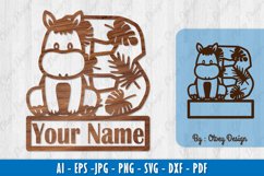 Alphabet Animals Name Horse Lasercut Product Image 1