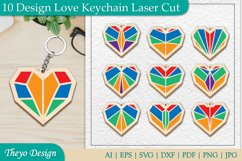 10 Design Love Keychain Lasercut| Romantic Keychain lasercut Product Image 1