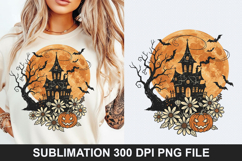 Halloween House Sublimation - Halloween PNG Design Product Image 1