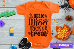 Little Miss Trick Or Treat, Halloween Baby Svg Product Image 1