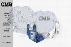 Bella Canvas 3501 Athletic Heather Unisex T-Shirt Mock Up Product Image 1