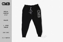 Bella Canvas 3727 Unisex Jogger Black Product Image 1