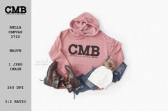 Bella Canvas 3729 Mauve Unisex Sweatshirt Mock Up Winter Product Image 1