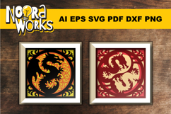 3D Dragon Shadow Box SVG Bundles Product Image 1