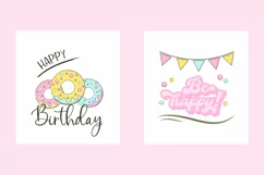 Birthday Card PNG. Greeting Cards. Happy Birthday Clipart Product Image 2