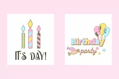 Birthday Card PNG. Greeting Cards. Happy Birthday Clipart Product Image 5