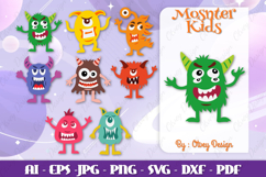 Monster Kids SVG, Funny Monster SVG BUNDLES Product Image 1