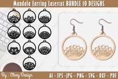 Mandala Earring Lasercut Bundle Product Image 1