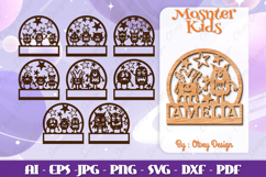 Monsters Kids Name Sign Lasercut BUNDLES Product Image 1