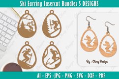 Ski Scene Earrings Lasercut BUNDLE Product Image 1