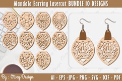Mandala Earring Lasercut Bundle Product Image 1