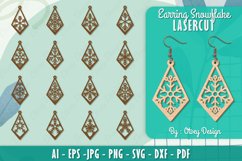 Snowflake 3D Layered Lasercut File Product Image 1