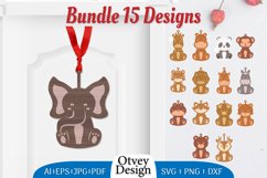 Animals Ornament Layered Lasercut BUNDLE Product Image 1