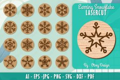 Snowflake 3D Layered Lasercut File Product Image 1