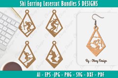 Ski Scene Earrings Lasercut BUNDLE Product Image 1