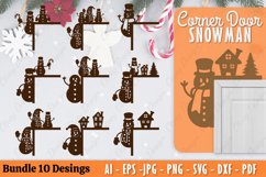 Snowman Door Corner Lasercut BUNDLE Product Image 1