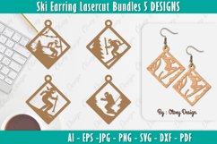 Ski Scene Earrings Lasercut BUNDLE Product Image 1