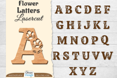 Flower Letters Alphabet Laser Cut File BUNDLES Product Image 1