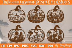 Halloween Pumpkins Lasercut File BUNDLES Product Image 1