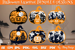 Halloween Pumpkins Lasercut File BUNDLES Product Image 1