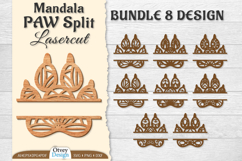 Paw Mandala Split Lasercut BUNDLES Product Image 1