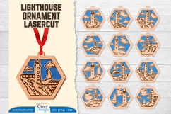 Lighthouse Ornament Lasercut BUNDLES Product Image 1