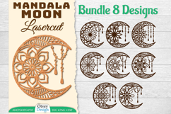 Moon Mandala Lasercut BUNDLES Product Image 1
