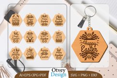 Happy Easter Keychain Lasercut BUNDLES 12 DESIGNS Product Image 1