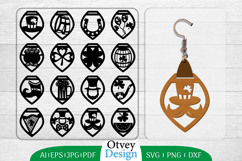 St Patrick&#039;s Day Earrings LaserCut File BUNDLE Product Image 1