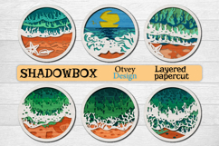 Sea Wave Ocean 3D Layered Lasercut BUNDLES Product Image 1