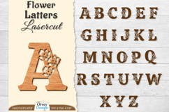 Flower Letters Alphabet Laser Cut File BUNDLES Product Image 1