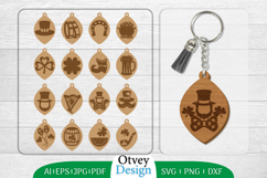 Keychain St Patrick&#039;s Day Lasercut BUNDLES Product Image 1