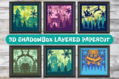 Winter Wonderland 3D Shadowbox Layered Papercut BUNDLES Product Image 1